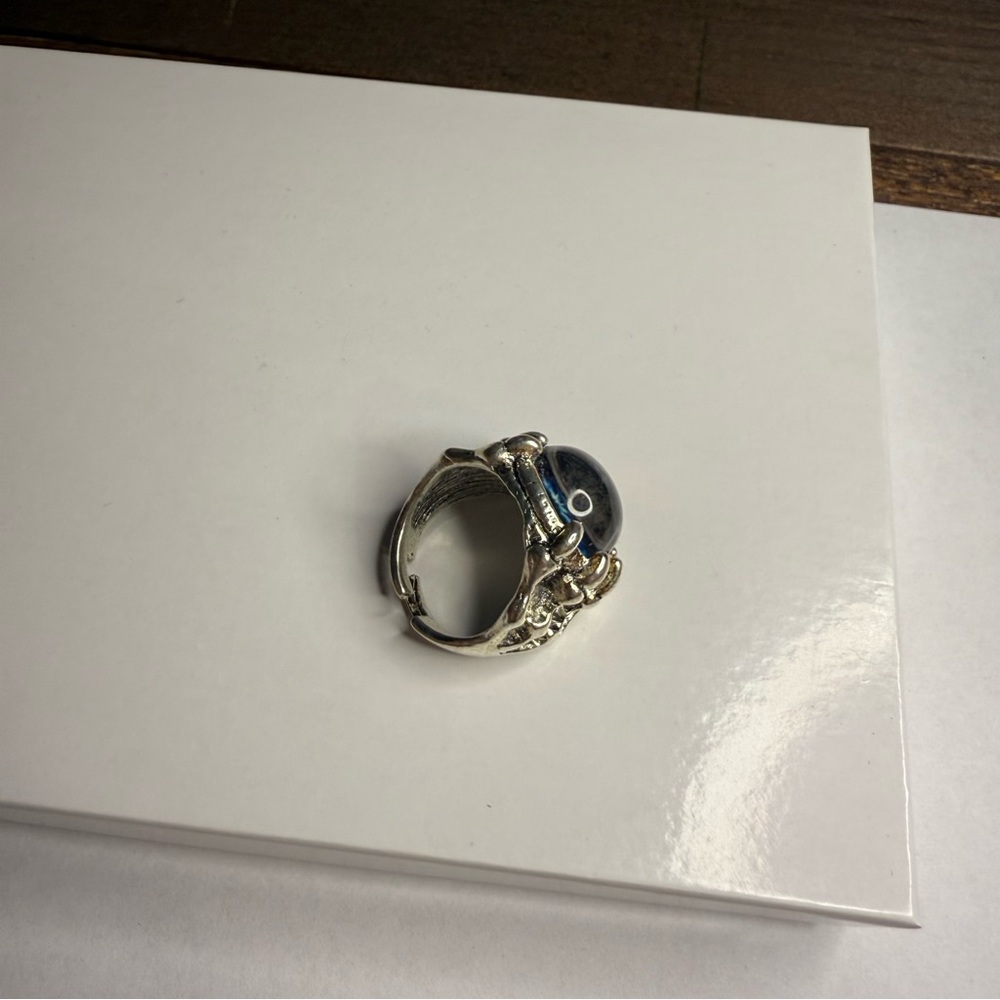 Silver Eye Design Ring - Picture 5 of 6